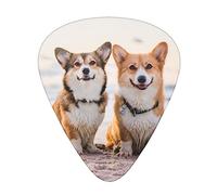 Happy Dogs Beach Print Guitar Picks Personalized Novelty Guitar Plectrums For Electric Guitar Acoustic Guitar 12 Pack
