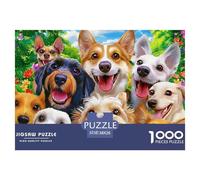 Happy Dogs Group_1 Smooth Surface Pieces Great for Improving Patience, Focus And Cognitive Ability in Spare Time 38x26cm/1000pcs