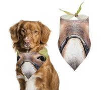 Happy Donkey Pet Scarf,Soft Durable Triangle Dog Bandanas Lightweight Breathable Comfortable Pet Bib for Small Medium Large Breed.