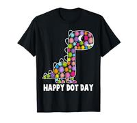 Happy Dot Day 2025 Kids Girls Dino Colorful Polka Dot Day T-Shirt