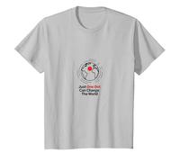 Happy Dot Day: One Dot Can Change The World T-Shirt, Youth, Silver Grey, Small