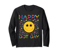 Happy Dot Day Smile Face Colorful Polka Dot Boy Girl Kids Long Sleeve T-Shirt