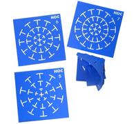 Happy Dotting - 5, 6, and 7 Segments Stencils for Mandala Art - 3pc Set - Super Flexible Silicone - Not Plastic