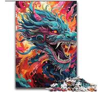 Happy Dragon Jigsaw Puzzles for Teenagers 2000 Piece, Pattern Assembly Fun at Home Activities, Birthday Present,Travel Gifts (70x100cm)