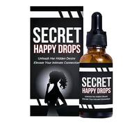 Happy Drops PleasurePeak Oral Drops Happy Drops for Women Enhancing Sensitivity and Pleasure Promoting Relaxation Improved Blood Flow 100ml Personal Lubricant Water-Based Lube (Black, One Size)