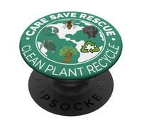 Happy Earth Day 2026 Bees Rescue Animals Recycle Plastic PopSockets Adhesive PopGrip