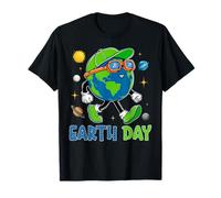 Happy Earth Day 2026 Cute Earth Planet Environment Boys Kids T-Shirt