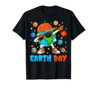 Happy Earth Day 2026 Earth Planet Dab Environment Boys Kids T-Shirt