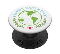 Happy Earth Day 2026 Globe Cute Planet PopSockets Adhesive PopGrip