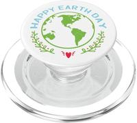 Happy Earth Day 2026 Globe Cute Planet PopSockets PopGrip for MagSafe
