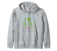 Happy Earth Day 2026 Globe Cute Planet Zip Hoodie