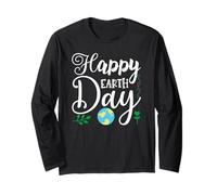Happy Earth Day Globe Cute Planet Long Sleeve T-Shirt