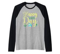Happy Earth Day Globe Cute Planet Raglan Baseball Tee