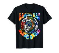 Happy Earth Day Hands Holding Earth Planet Boys Girls Kids T-Shirt