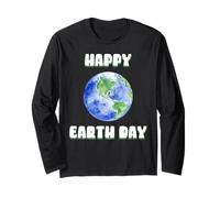 Happy Earth Day Planet Earth Cute Globe Long Sleeve T-Shirt