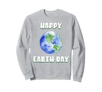 Happy Earth Day Planet Earth Cute Globe Sweatshirt