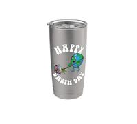 Happy Earth Day Recycling Stainless Steel Insulated Tumbler