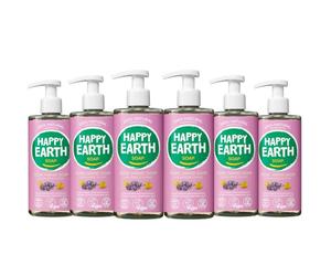 Happy Earth Hand Soap - Liquid Hand Soap with Pump - 100% Pure Natural & Vegan Ingredients - Lavender Ylang - 300 ML