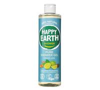 Happy Earth Shower Gel - For Women and Men - Shower Gel - 100% Pure Natural & Vegan Ingredients - Cedar Lime - 300 ML