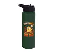 Happy East Oh No Funny Easter Hare Chick Stainless Steel Insulated Water Bottle