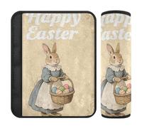 Happy Easter 2 Pack Car Seat Belt Covers Release Stress on Your Neck and Shoulders for SUV Car Belt Protector