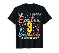 Happy Easter 3rd Birthday to Me 3 Years Old Easter Day Kids T-Shirt