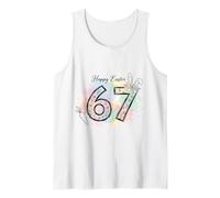 Happy Easter 67 Floral Bunny Ears Carrot Celebration Tank Top