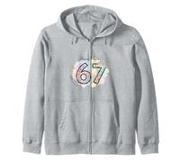 Happy Easter 67 Floral Bunny Ears Carrot Celebration Zip Hoodie