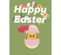 Happy Easter: Alphabet coloring book, Alphabet coloring book for kindergarteners, Easter book, Easter activity books