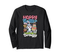 Happy Easter and Yes It's My Birthday Funny Bunny Cake Long Sleeve T-Shirt