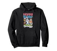 Happy Easter And Yes It's My Birthday Funny Bunny Cake Pullover Hoodie