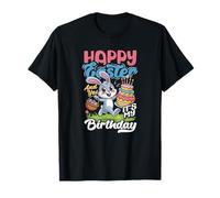Happy Easter and Yes It's My Birthday Funny Bunny Cake T-Shirt