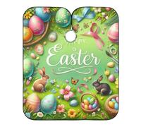Happy Easter Barbershop Aprons Barber Cape for Men Adjustable, Polyester Salon Cape 64.9 In x 55.1 In, Happy Easter, One size