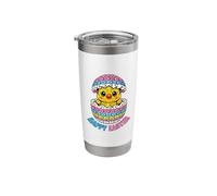 Happy Easter Block Building Brick Builder Cute Easter Chick Stainless Steel Insulated Tumbler