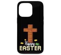 Happy Easter Block Building Brick Builder Jesus Cross Faith Case for iPhone 13 Pro