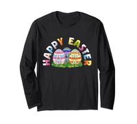 Happy Easter Block Building Brick Builder Master Builder Long Sleeve T-Shirt