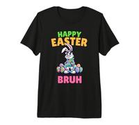 Happy Easter Bruh- Funny Easter Gen Alpha Boy Easter Premium T-Shirt