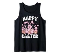 Happy Easter Bunnies - Cute Easter Egg Design for Boys Girls Tank Top