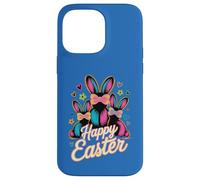 Happy Easter Bunnies Vibrant Spring Holiday Case for iPhone 14 Pro Max