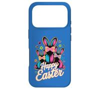 Happy Easter Bunnies Vibrant Spring Holiday Case for iPhone 17 Pro