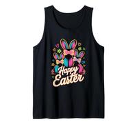 Happy Easter Bunnies Vibrant Spring Holiday Tank Top
