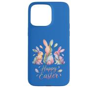 Happy Easter Bunnies Watercolor Pastel Spring Holiday Design Case for iPhone 15 Pro Max