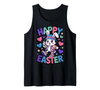 Happy Easter Bunny 90s Retro Style Spring Celebration Tank Top