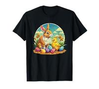 Happy Easter Bunny & Chick - Cute Pastel Egg Hunt Design T-Shirt