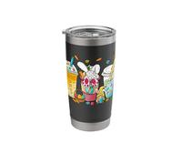 Happy Easter Bunny Coffee Tea Gnomes Graphic Stainless Steel Insulated Tumbler