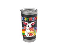 Happy Easter Bunny Cute Rabbit Easter Egg Hunting Stainless Steel Insulated Tumbler