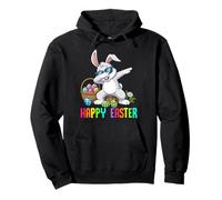 Happy Easter Bunny Dabbing for Fun Lovers and Spring Pullover Hoodie