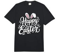 Happy Easter Bunny Ears Spring Holiday Celebration Comfort Colors Adult Heavyweight T-Shirt