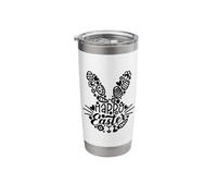 Happy Easter, Bunny Face Men Women Kids Cute Easter Stainless Steel Insulated Tumbler