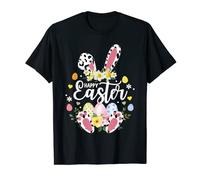 Happy Easter Bunny Leopard Easter Egg Hunt Squad Easter Day T-Shirt